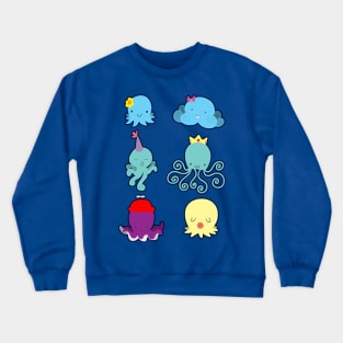 Six Cute Little Octopus Crewneck Sweatshirt